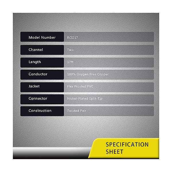 Recoil Audio Lite RCI217 (2CH,5m) межблочный кабель