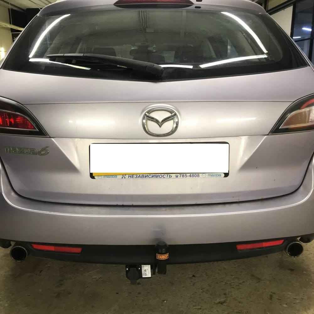 Фаркоп Oris (Bosal) 4528-A для Mazda 6 хэтчбек, седан, универсал 2008-..., условно съемный шар (тип