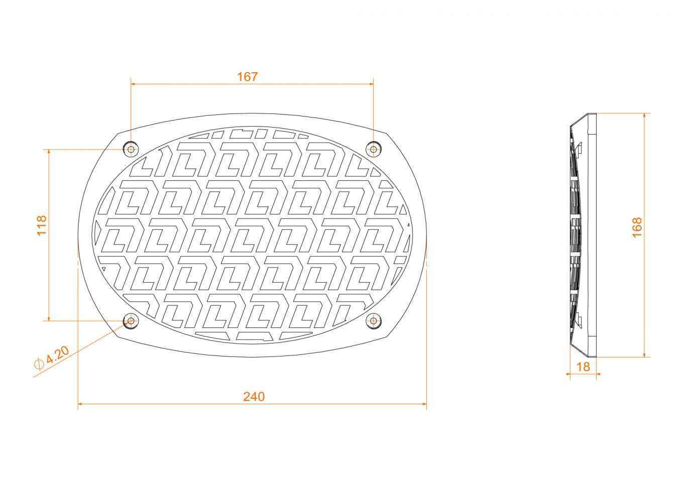 Защитная сетка DL Audio Gryphon Pro 69 Grill Black