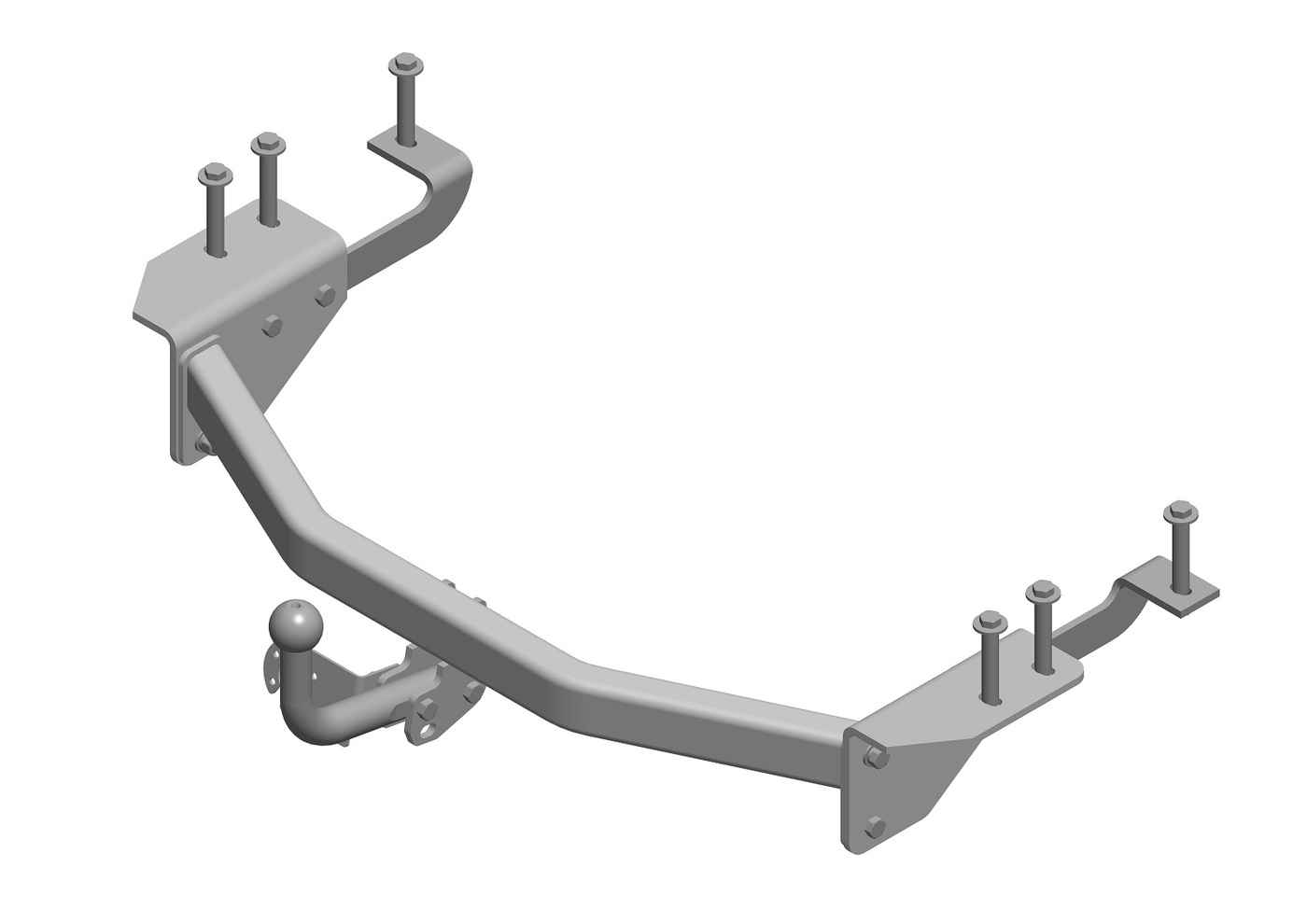 Фаркоп AvtoS TY 30 для Toyota Corolla E12 универсал 2002-2007, условно съемный шар (тип A)