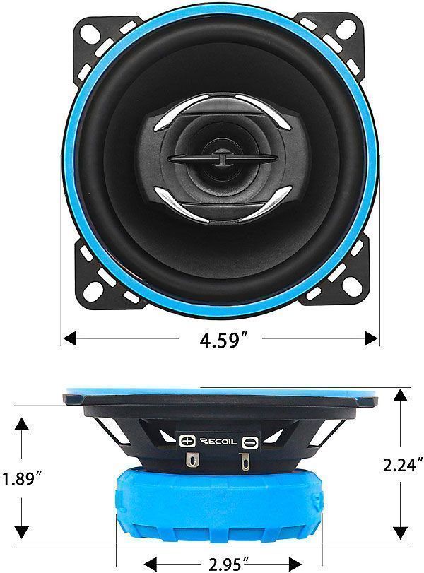 Recoil Audio Blue RCX-4, коаксиальные динамики