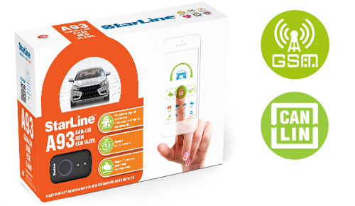А/с StarLine A93 2CAN-2LIN GSM ECO Slave