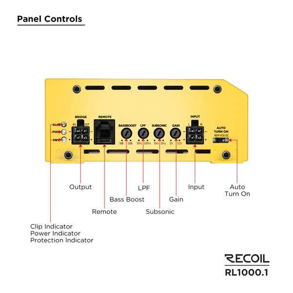 Recoil Audio RL1000.1 усилитель