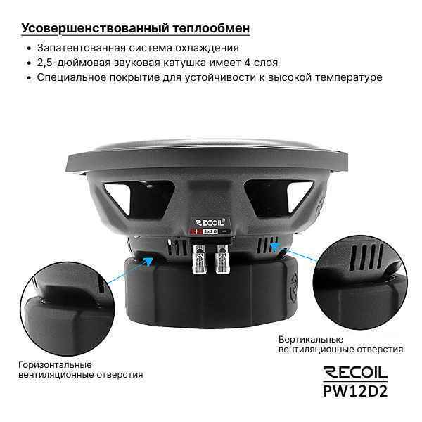 Recoil Audio PW12D2 сабвуфер