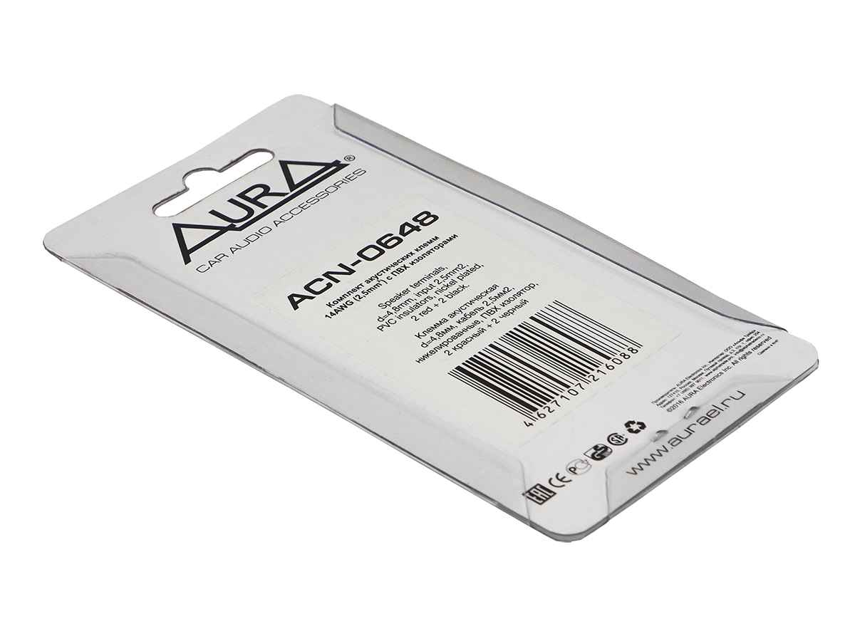 Aura ACN-0648 Клеммы акустические 4.8мм (4 шт)