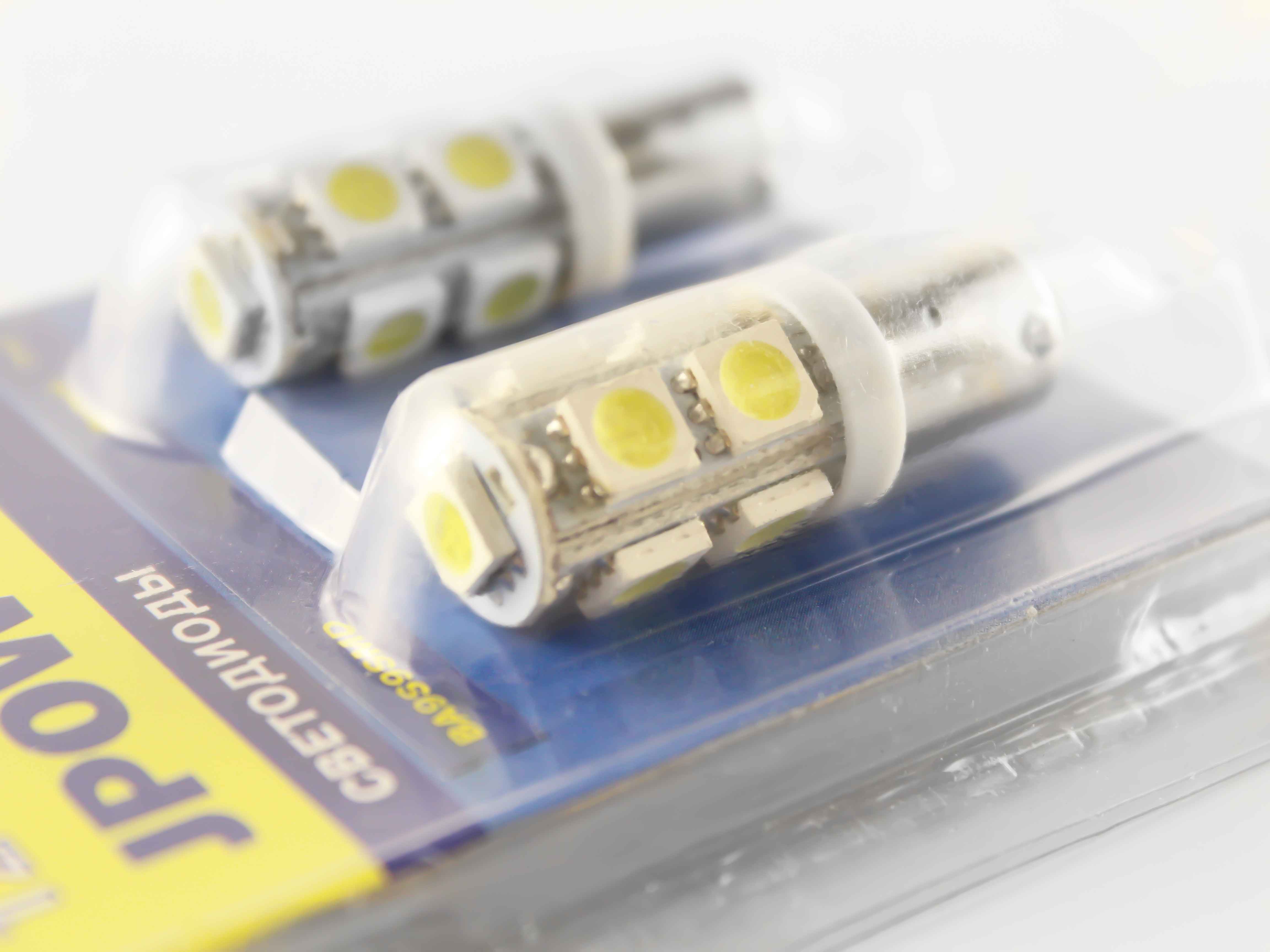Светодиод J-POWER BA9S9SMD белый (2шт) аналог T4W