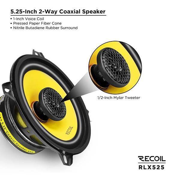 Recoil Audio Yellow RLX-525, коаксиальные динамики