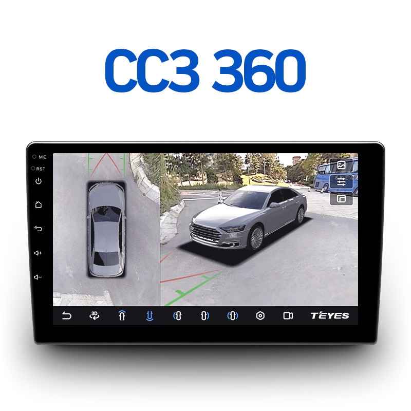 Штатная Магнитола Teyes CC3 360 9" 6/128Гб (Android 10, 4G, DSP, QLed) - круговой обзор для Lexus CT I Рестайлинг 2014 - 2018 