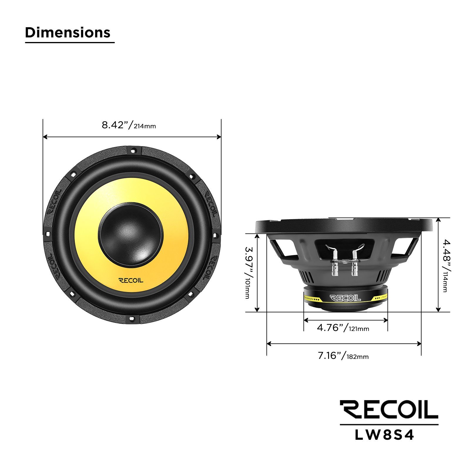 Recoil Audio LW8S4 сабвуфер