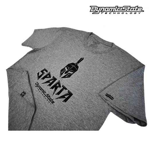Dynamic State Футболка серый меланж SPARTA Dynamic State, чёрный принт L