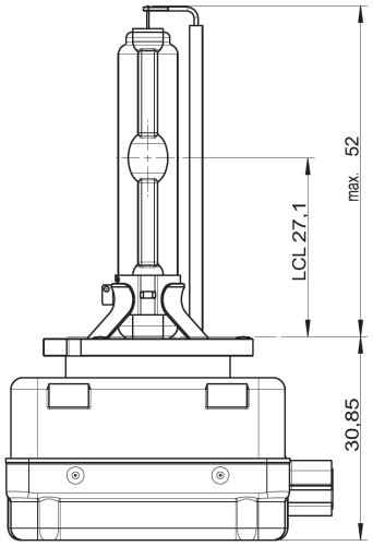 Лампа ксеноновая Clearlight D1S 4300K