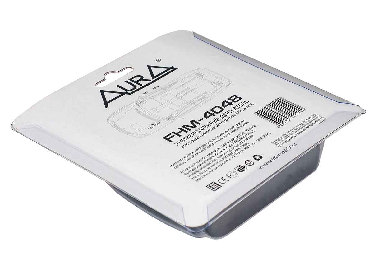 Aura FHM-4048 держатель на 4 предохранителя mini ANL