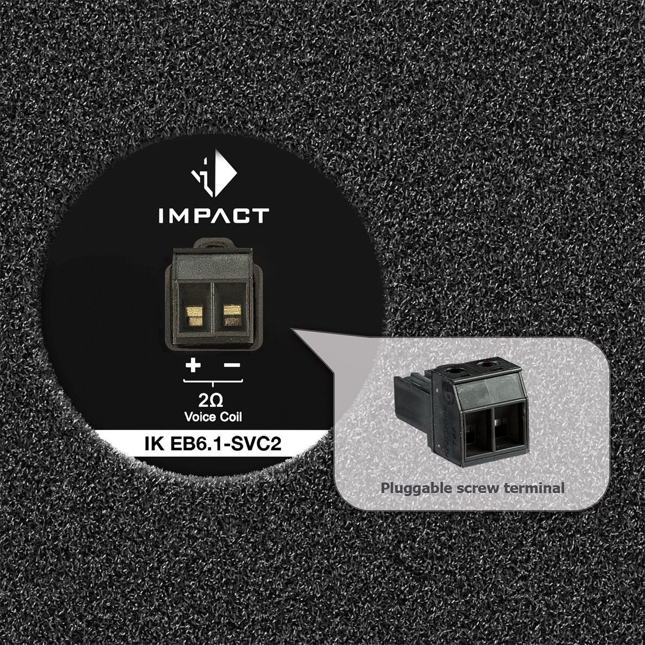HELIX IK EB6.1 DVC2 - 2х2 Ом, сабвуфер (K330610)