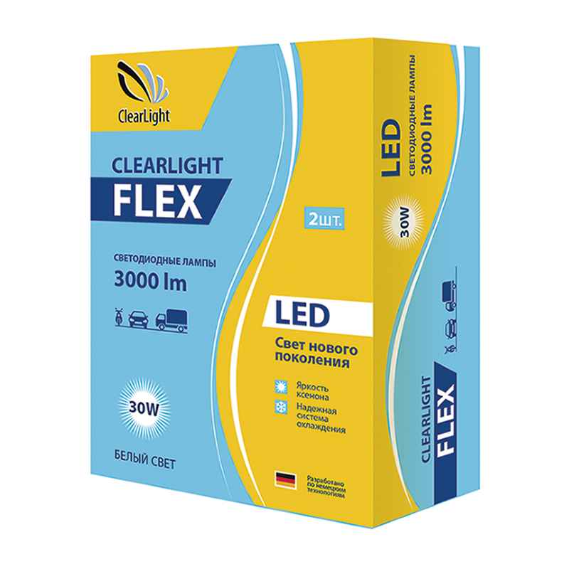 Лампа LED Clearlight Flex HB3 3000 lm (2 шт)