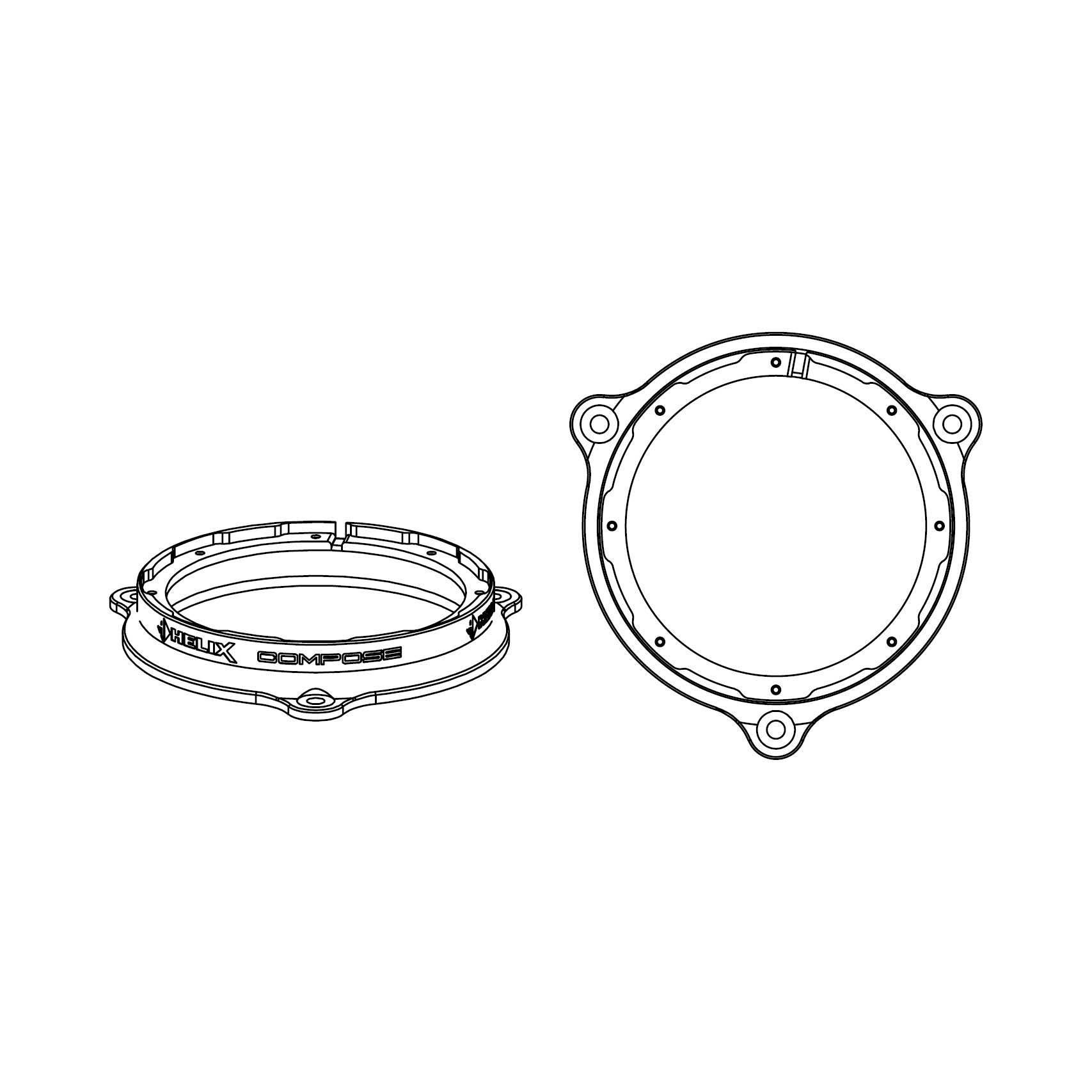 HELIX CFMK165 REN.1 (FDM) монтажные кольца