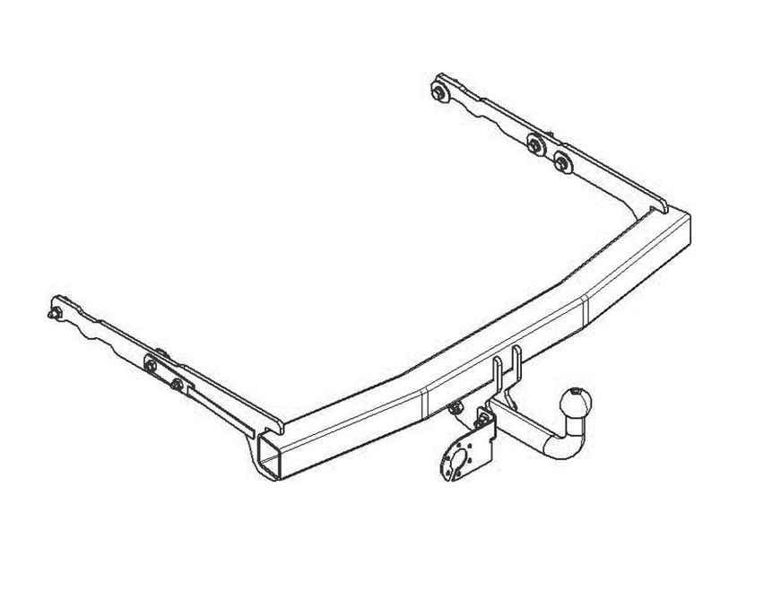 Фаркоп AvtoS FD 23 для Ford Mondeo седан, универсал 2007-2014, условно съемный шар (тип A)