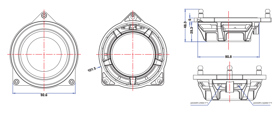 Dynamic State DIVE DMB-M100F мидвуферы 10 см (4