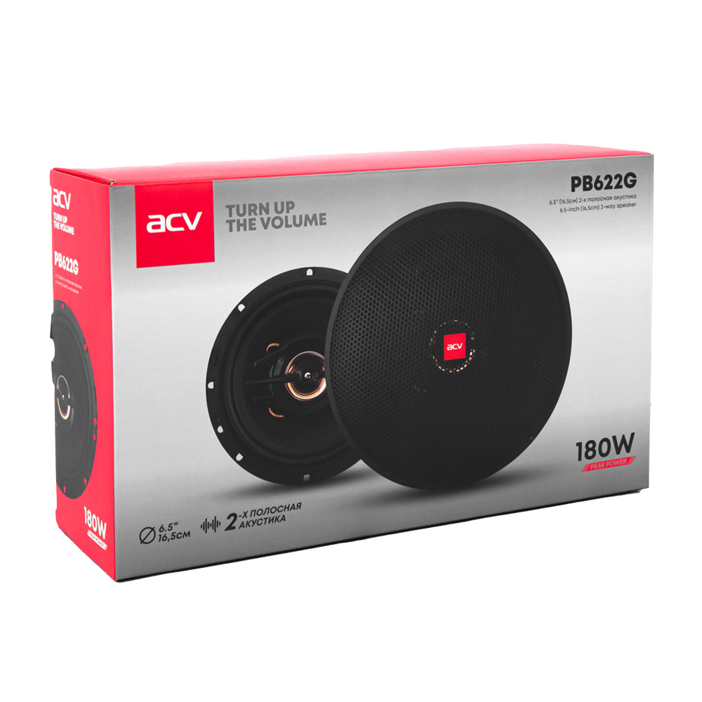 ACV PB-622G, коаксиальная акустическая система, пара
