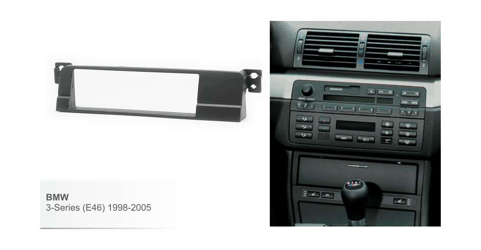 Переходная рамка для BMW3 (E46) до 04 1DIN