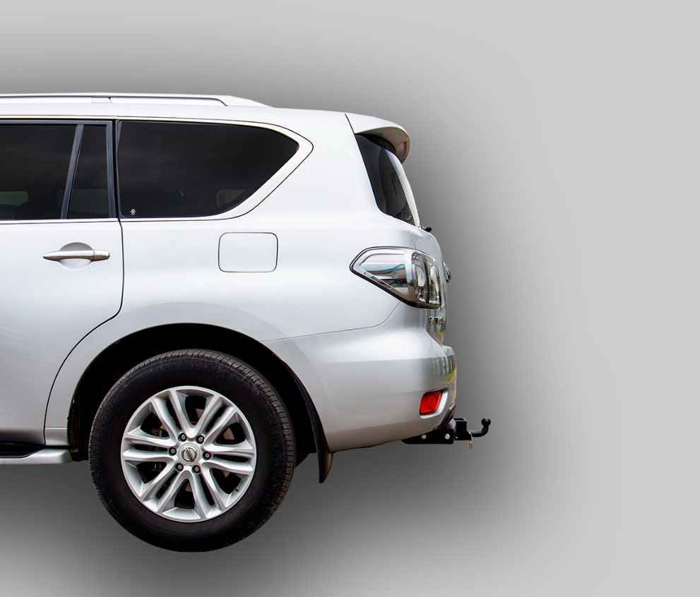 Фаркоп Leader Plus N124-FC для Nissan Patrol (Y62) внедорожник 2010-..., съемный шар (тип FC)