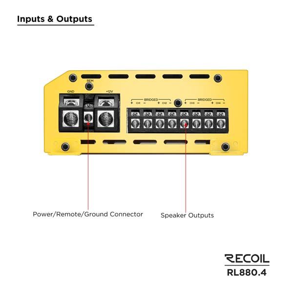 Recoil Audio RL880.4 усилитель
