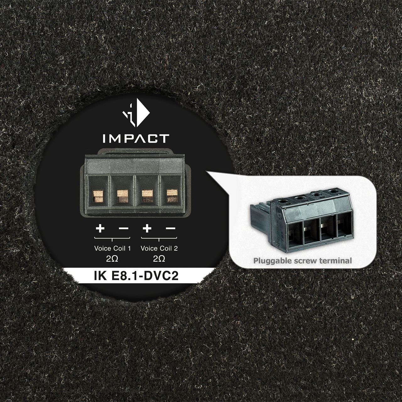 HELIX IK E8.1 DVC2 - 2х2 Ом, сабвуфер (K330814)