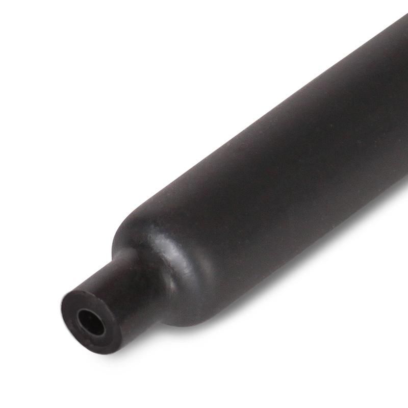 КВТ Клеевая трубка ТТК (3:1)-6/2  (черная) с коэффициентом усадки 3:1