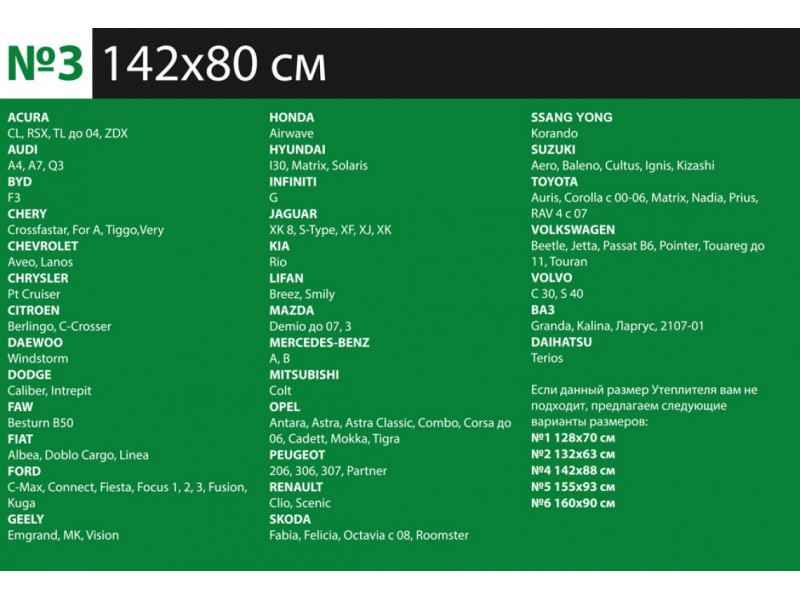 Утеплитель автомобильный KILMAT PREMIUM №3 черный