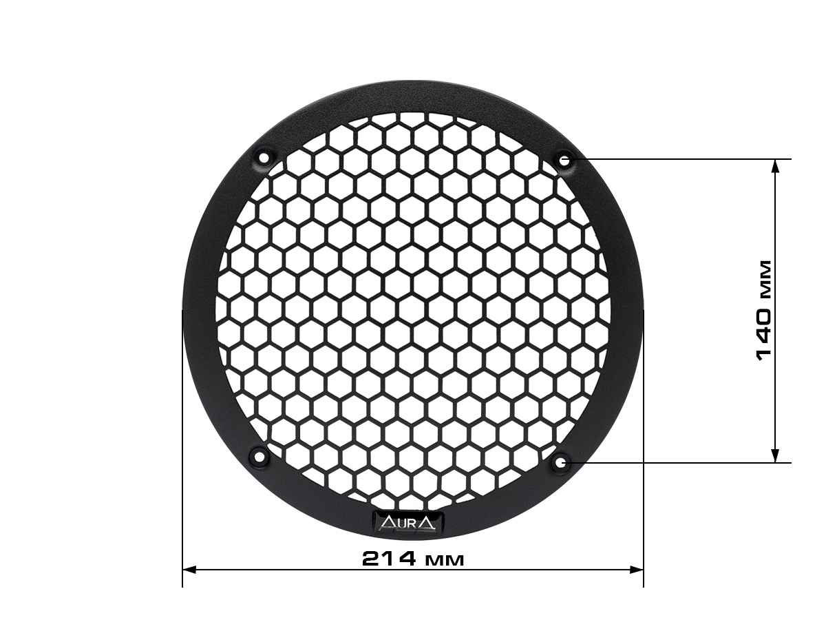 Aura WGM-3508 Гриль металл крупная ячейка 20см