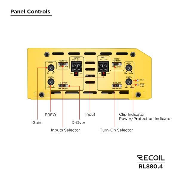 Recoil Audio RL880.4 усилитель