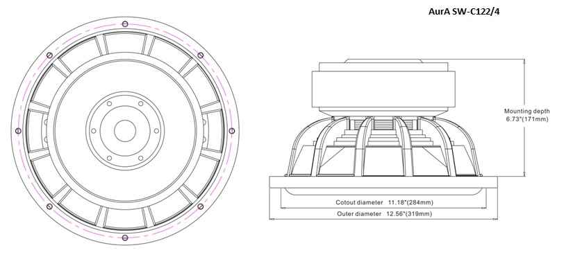 Aura SW-C122 сабвуфер