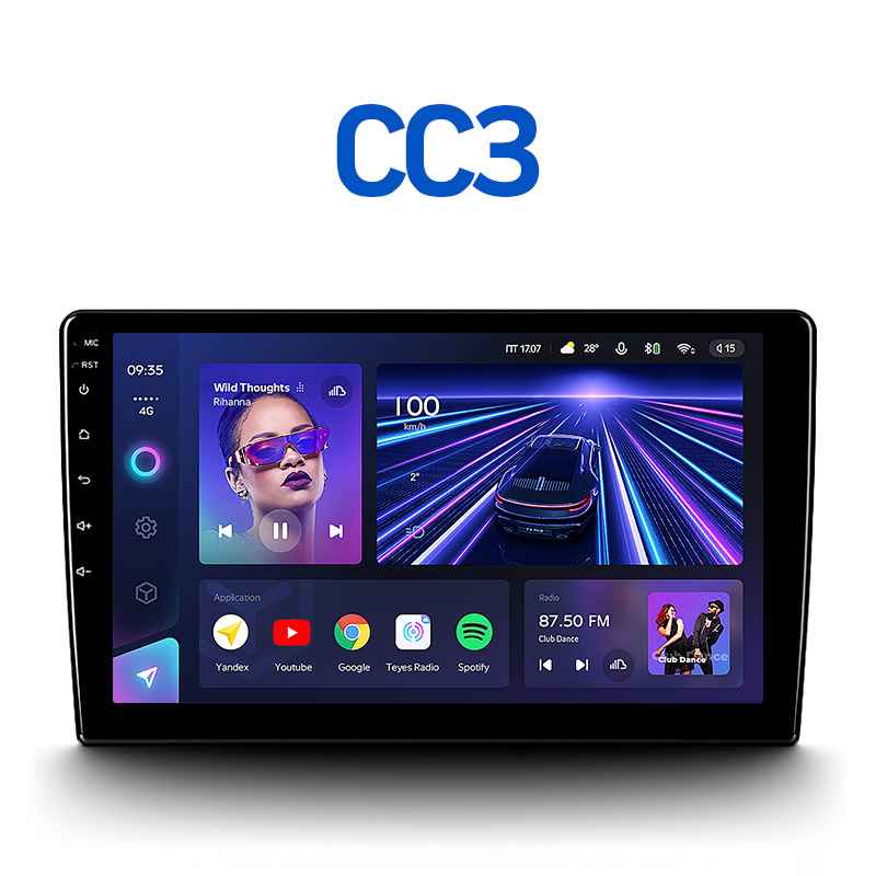 Штатные автомагнитолы Штатная магнитола Teyes CC3 9" 4/64Гб (Android 10, 4G, DSP, QLed) для Audi Q5 I (8R) 2008 - 2012 Тип-A
