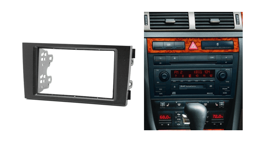 Переходная рамка для Audi A6 97-05, Allroad 00-06 2DIN