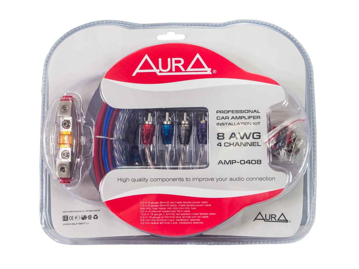 Aura AMP-0408 Комплект кабелей для усилителя