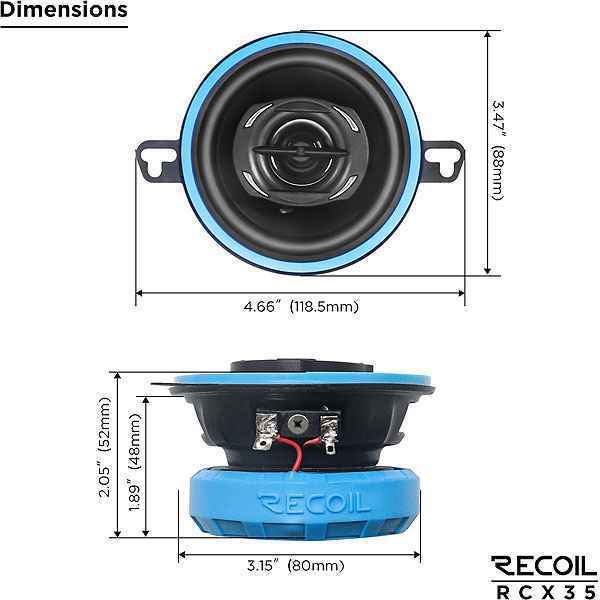Recoil Blue RCX35 Coax
