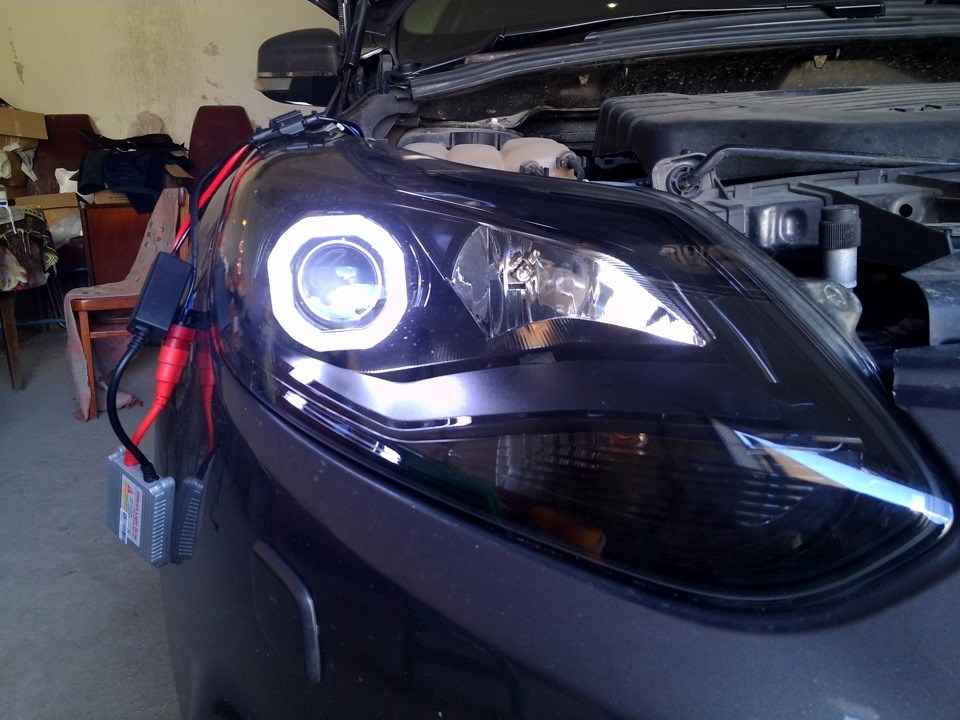 Биксеноновый модуль JPower  CCFL (H1/H4/H7) квадратная бленда