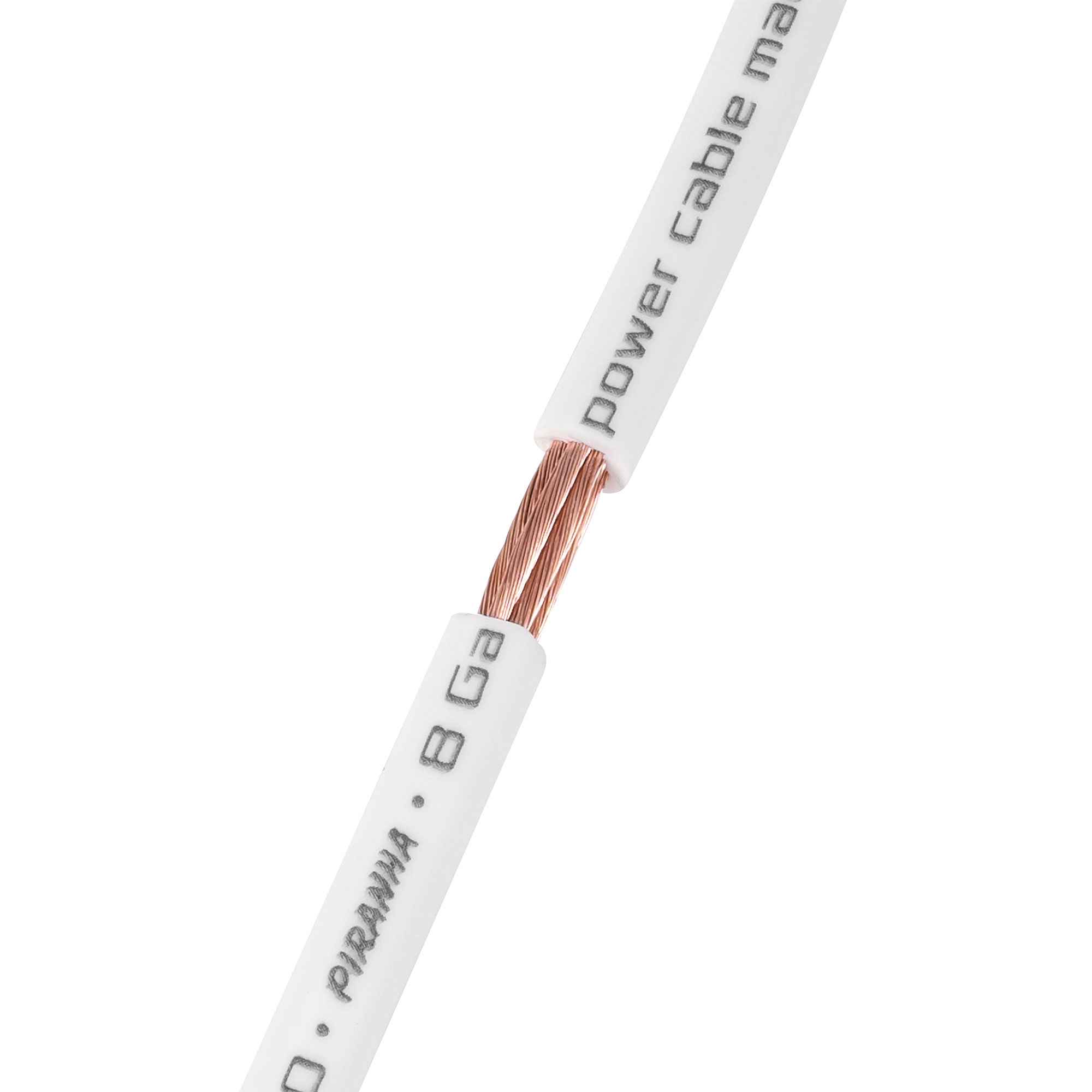 DL Audio Piranha Power Cable 0 Ga White