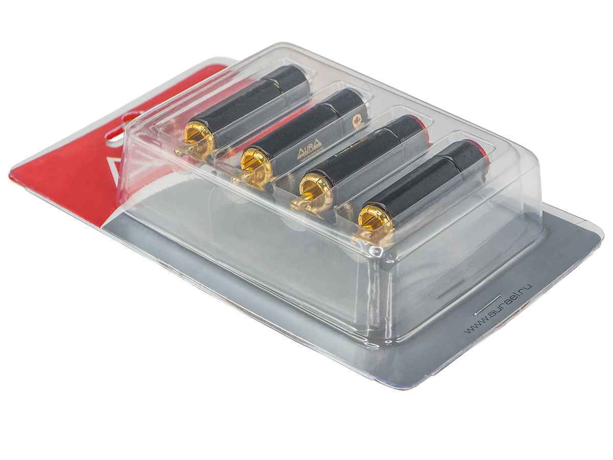 Aura RCA-P615 RCA коннектор, 9,3 мм вход, (4 шт)