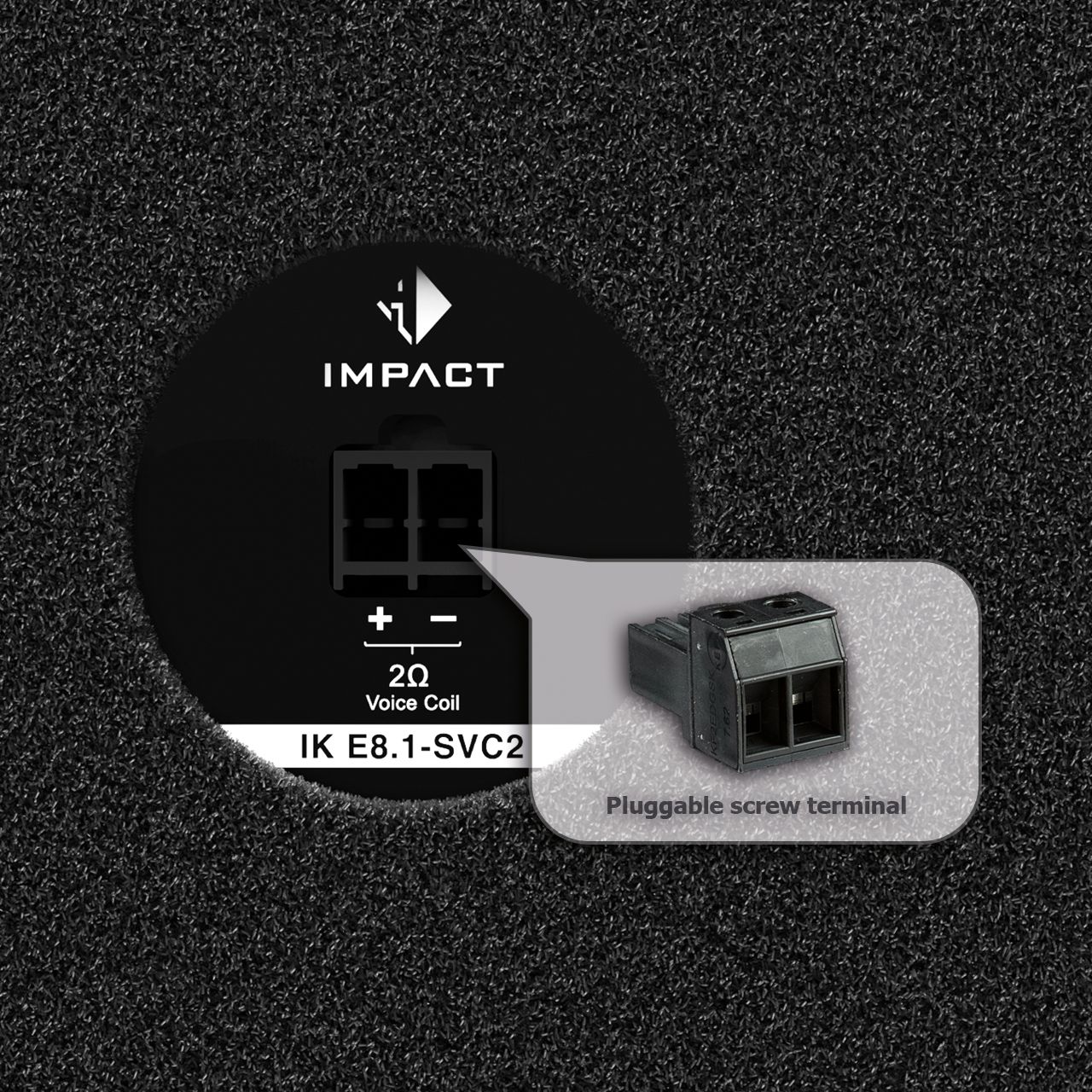 HELIX IK E8.1 SVC2 - 1х2 Ом, сабвуфер (K330813)