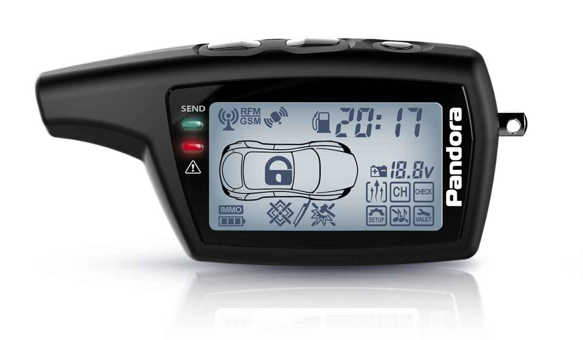 Брелок ЖК Pandora LCD D078 Black DX50B