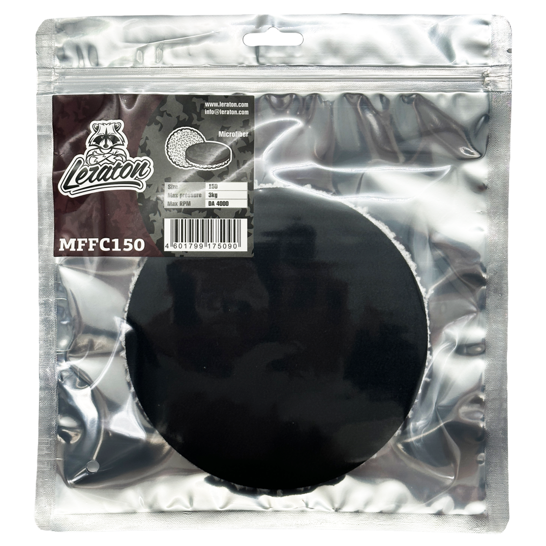 Микрофибровый полировальник на поролоне (режущий) 150мм LERATON MFFC150