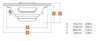 Акуст. сист. Hertz SX 165 Neo Set Coax 2-way