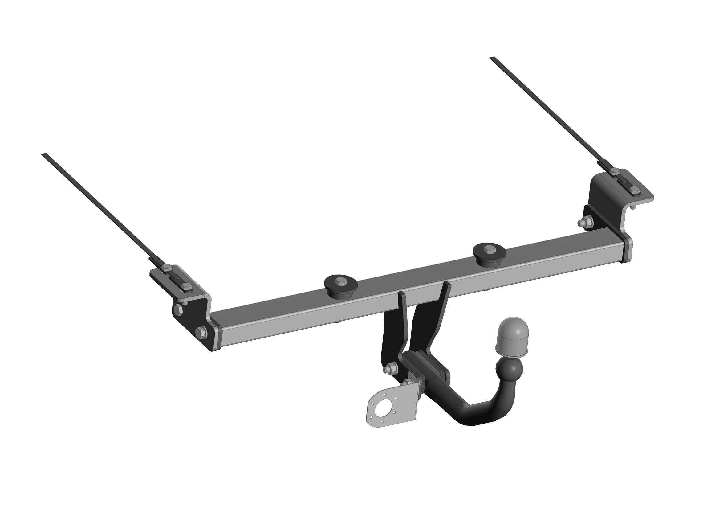 Фаркоп Oris (Bosal) 9018-A для Geely Coolray 2019-..., условно съемный шар (тип A)