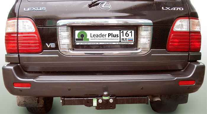 Фаркоп Leader Plus L104-F для Toyota LC 100/ Lexus LX 470 1998-2007, условно съемный шар (тип F)