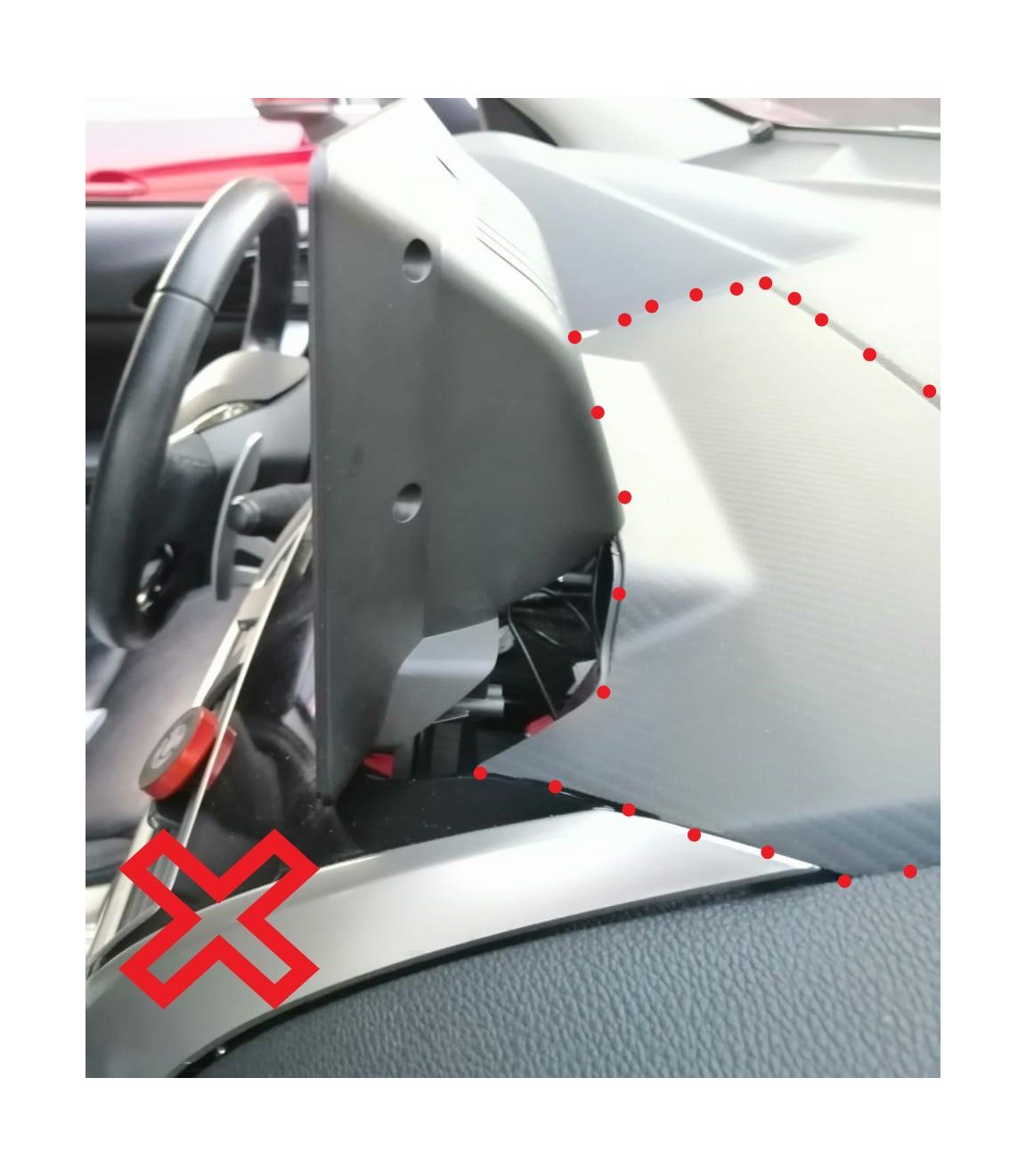 Рамка Mi067T в Mitsubishi Eclipse Cross 2017-2021 10