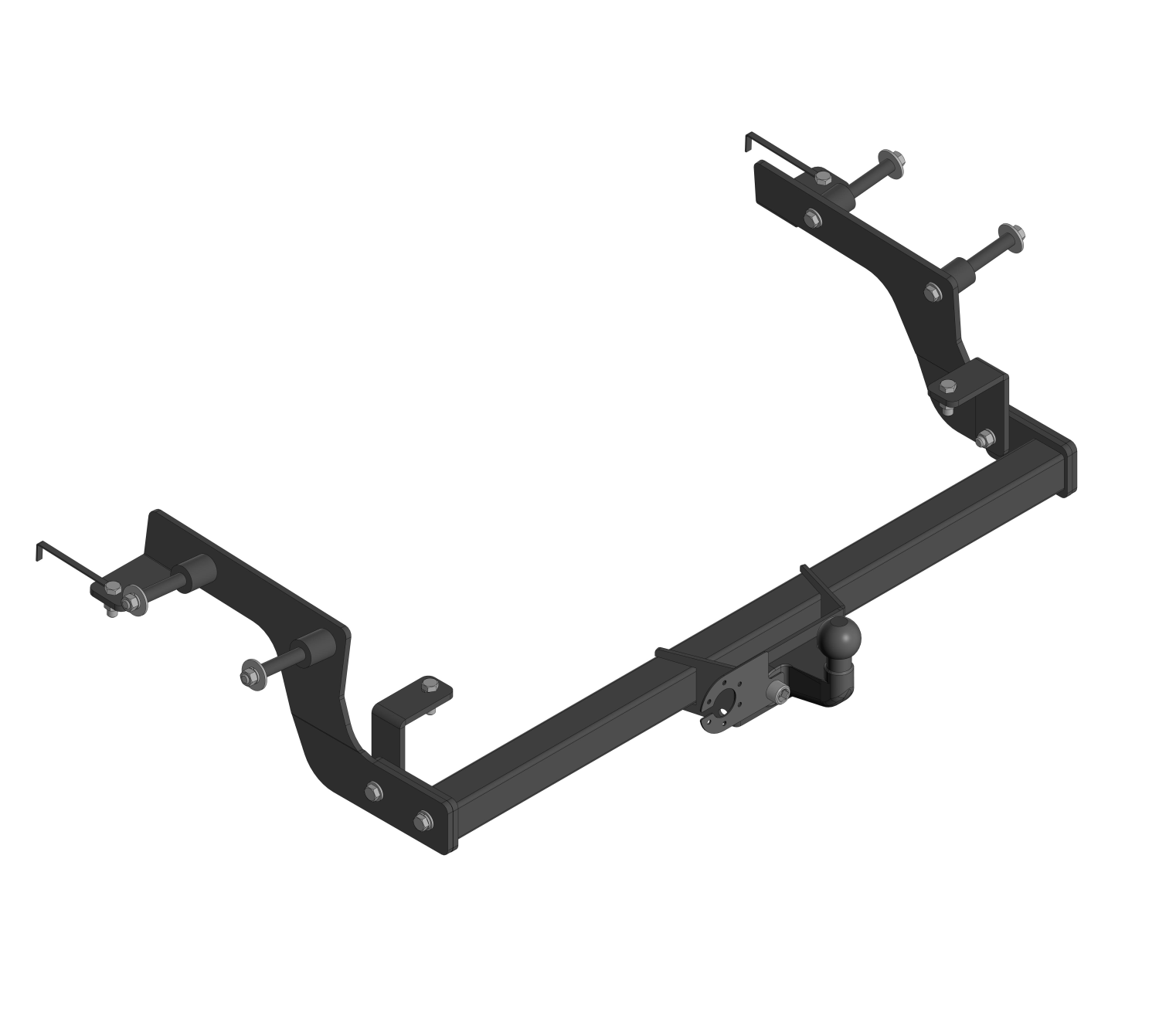 Фаркоп Уникар 17229F для Nissan NV200 2009-..., условно съемный шар (фланец, тип F)