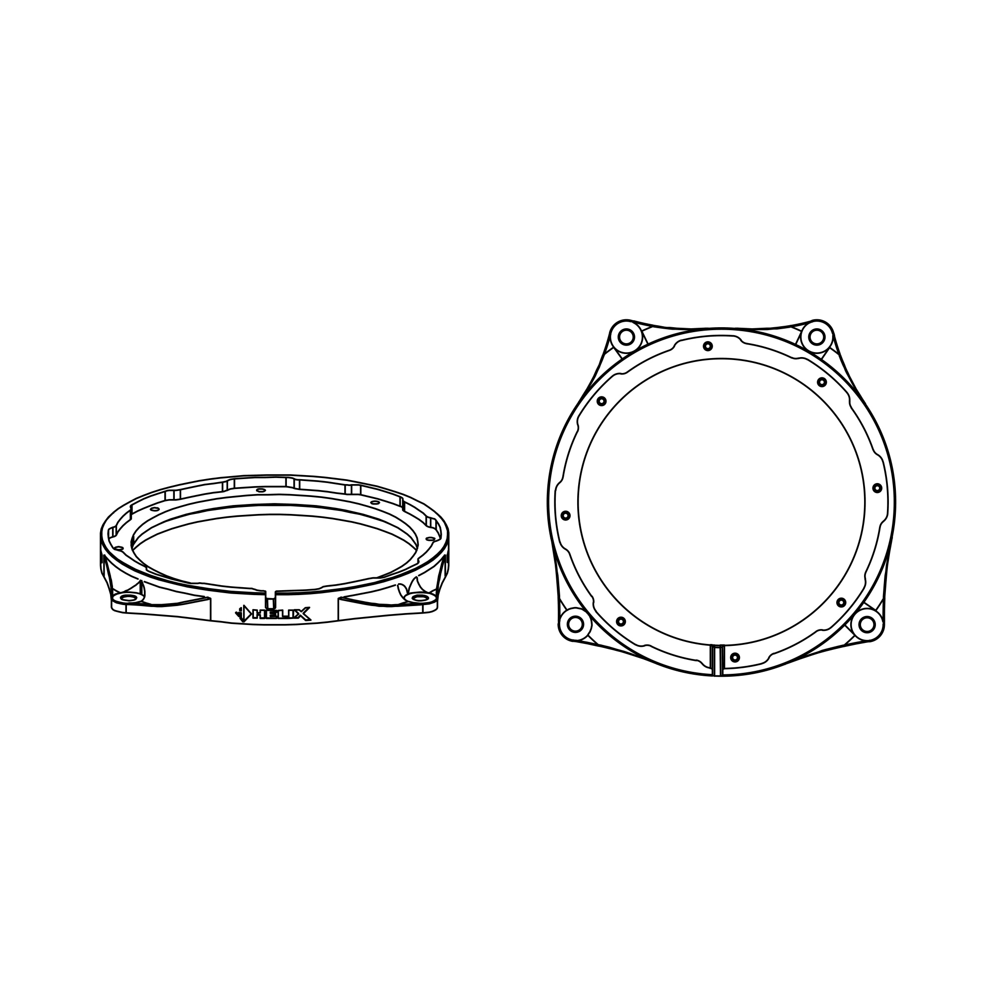 HELIX CFMK165 BMW.1 (FDM) монтажные кольца