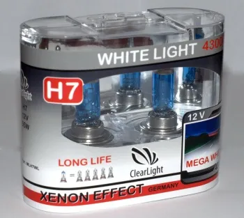 Clearlight Лампа H7 12V-55W WhiteLight (2 шт)