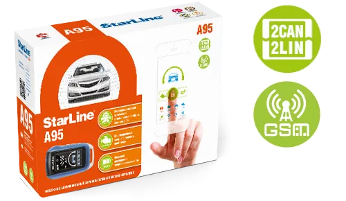 А/с StarLine A95 BT 2CAN+2LIN GSM