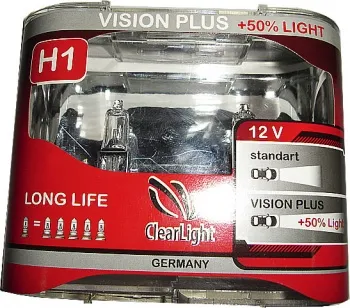 Clearlight Лампа H1 12V-55W Vision Plus +50% Light (2шт)